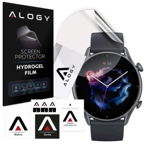Folia ochronna Hydrożelowa hydrogel Alogy do smartwatcha do Xiaomi AmazFit GTR 3 Pro