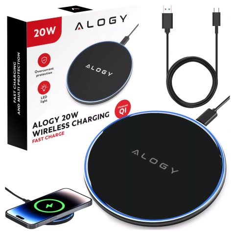 pol_il_Ladowarka-indukcyjna-QI-bezprzewodowa-20W-szybka-LED-Alogy-okragla-mocna-kabel-USB-C-Czarna-72462.webp