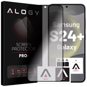 Szkło hartowane Prywatyzujące do Samsung Galaxy S24 Plus matowa ochrona na ekran Alogy Privacy Glass