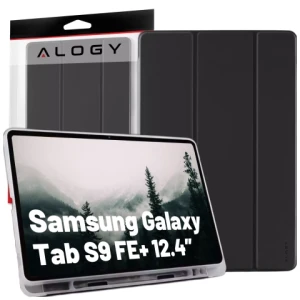 Etui ochronne do Samsung Galaxy Tab S9 FE+ 12.4" Alogy Book Cover Case obudowa na tablet Czarne