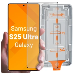 Szkło hartowane do Samsung Galaxy S25 Ultra ochronne szkiełko na ekran 9H Alogy EasyShield™️ z ramką montażową