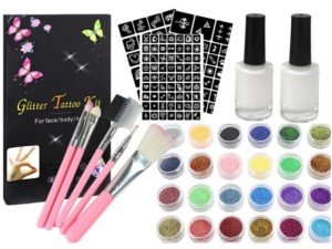 TATUAŻE BROKATOWE DUŻY ZESTAW TATUAŻY SZABLONY 120