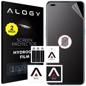 2x Folia "MATOWA" do Oppo Reno4 Lite / Reno5 Hydrożelowa Alogy HydroSkin Matte Pro™ na ekran do etui "BEZ ODCISKU PALCÓW"