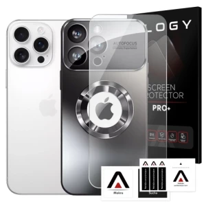 Etui do Apple iPhone 16 Pro Max obudowa Alogy MagSafe LuxeShield™ Case z ochroną obiektywów do MagSafe Graphite Black + szkło hartowane
