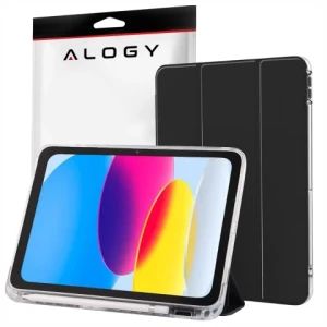 Etui do Apple iPad 11gen. 11" 2025 / 10gen. 10.9" 2022 Ochronne Hybrydowe z Miejscem na Rysik, Składana Okładka, Funkcja Podstawki, Alogy HybridBook™ Case  - Czarne