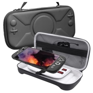 Pokrowiec Torba Ochronna do Nintendo Switch 2 2025 Twarde Etui , Wodoodporna, Lekka, z Tłoczonym Wzorem, Alogy HardFoamBag™ - Czarna