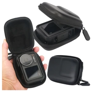 Pokrowiec do DJI Action 5/4/3 i GoPro 8/9/10/11/12 Torba Ochronna do kamerki sportowej, Twarde Etui, Lekka, Alogy HardFoamBag™ - Czarna