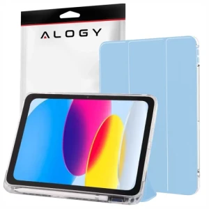 Etui do Apple iPad 11gen. 11" 2025 / 10gen. 10.9" 2022 Ochronne Hybrydowe z Miejscem na Rysik, Składana Okładka, Funkcja Podstawki, Alogy HybridBook™ Case  - Błękitne