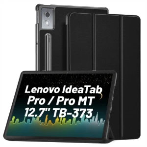 Etui do Lenovo IdeaTab Pro / Pro MT 12.7" TB-373, Ochronne z Klapką i Miejscem na Rysik, Składana Okładka Bumper, Alogy BookGuard™ - Czarne