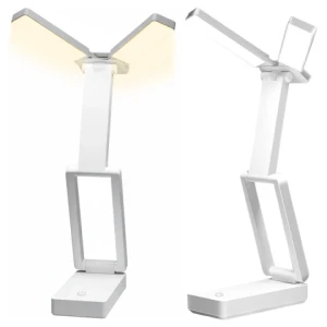 Lampa biurkowa LED 3600 mAh - regulacja natężenia i barwy światła, składana konstrukcja, zasilanie USB-C - Alogy LumiCharge Pro™ Biała