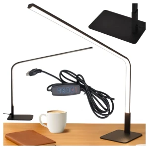 Lampka biurkowa nocna LED długie oświetlenie - trzy tryby barwy, regulacja jasności, lampa na biurko, do czytania i pracy domowej - Alogy StudyBeam™