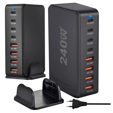 pol_il_Ladowarka-sieciowa-8w1-Ultra-Szybka-240W-GaN3-4x-USB-C-4x-USB-Alogy-Fast-Charger-Czarna-75726.webp