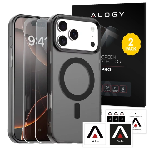 pol_il_Etui-do-Apple-iPhone-17-Pro-matowa-obudowa-do-MagSafe-z-ochrona-obiektywu-smukle-i-odporne-na-zarysowania-idealne-dopasowanie-Alogy-Skinny-MatteCase-TM-Czarne-2x-Szklo-hartowane-82356.webp