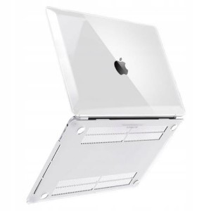 Etui Ochronne do Apple MacBook Air 13 13.6" M2 (2022) / M3 (2024) / M4 (2025), Smukłe i Przezroczyste, Alogy HardCase™ - Transparentne
