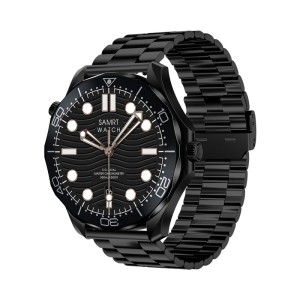 Smartwatch VELTORI VT150-1 Czarny Pasek Silikonowy + Czarna Bransoleta