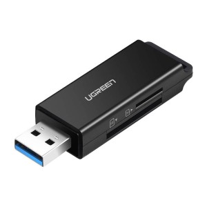 Czytnik kart UGREEN CM104 USB 3.0 SD/microSD (czarny)