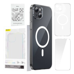 Zestaw ochronny BASEUS Magnetic Crystal Clear iPhone 13
