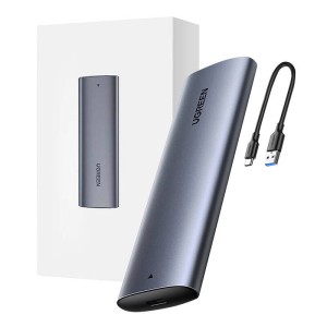 Obudowa dysku UGREEN CM400 M.2 B-key NGFF SATA (szara)
