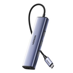 Hub USB-C UGREEN CM475 5-portowy (szary)