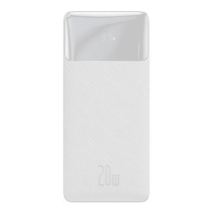 Powerbank BASEUS Bipow 10000mAh 20W 2xUSB USB-C (biały)