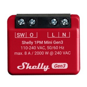 Przekaźnik Wi-Fi SHELLY 1PM Mini Gen3 Bluetooth