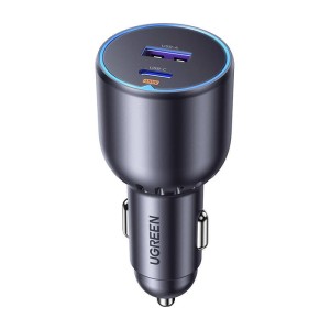 Ładowarka samochodowa UGREEN EC701 63W USB+USB-C (czarna)