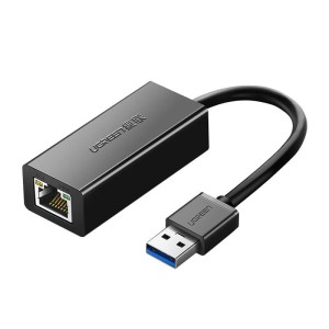 Adapter UGREEN CR111 USB-A-RJ45 Gigabit (czarny)
