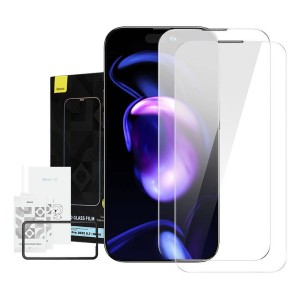Szkło hartowane BASEUS Crystal 0.3mm iPhone 14 Pro Max 2szt