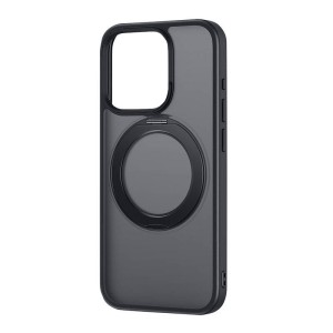 Etui BASEUS SkyRing 360° iPhone 15 zestaw z podstawką (czarne)