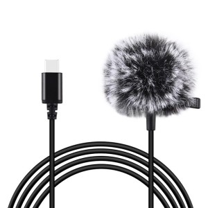Mikrofon Jack Puluz krawatowy z klipsem PU425 1,5m USB-C