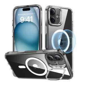 Etui ESR Classic Hybrid HaloLock do iPhone 16 Plus stojak (przezroczyste)