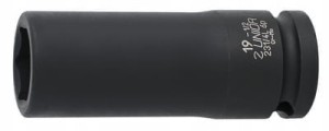 Nasadka udarowa długa 1/2" 21 mm UNIOR