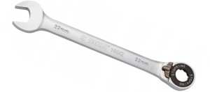 Klucz płasko-oczkowy z grzechotką i pierścieniem 10 mm UNIOR