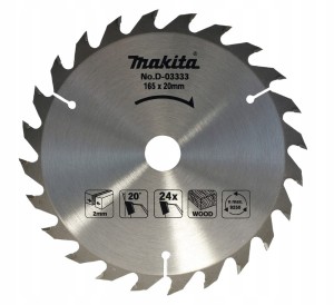 Tarcza do piły, Standard T.C.T, 165 x 20 mm, 24 Z MAKITA