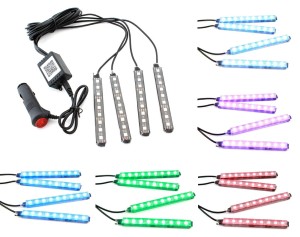 ZD65B OŚWIETLENIE WNĘTRZA AUTA RGB BT