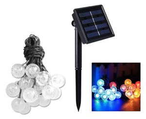ZD69E GIRLANDA SOLAR. OGRODOWA 20LED RGB