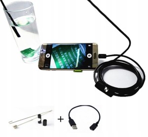 KAMERA INSPEKCYJNA ENDOSKOP USB 5M 5,5MM LED IP67