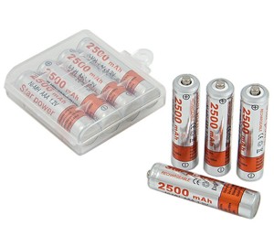 BC53 4x AKU AAA STAR POWER 2500MAH NI-MH