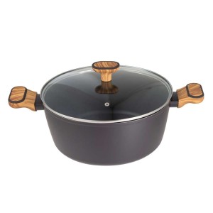 GARNEK MULTICLAD 28cm Z POKRYWĄ BERGNER BG-56038 CHARCOAL
