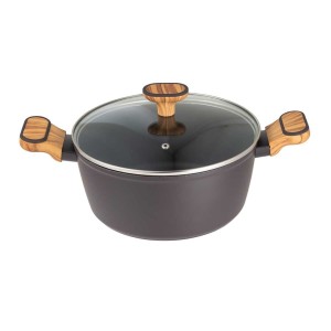GARNEK MULTICLAD 24cm Z POKRYWĄ BERGNER BG-56037 CHARCOAL