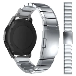 Bransoleta Steel Simple pasek Alogy stal nierdzewna do smartwatcha 20mm Srebrna