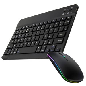 Uniwersalna Klawiatura Bezprzewodowa Bluetooth 10" + Mysz Alogy