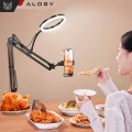 pol_pl_Lampa-kreslarska-Ring-LED-Alogy-z-elastycznym-ramieniem-i-statywem-do-blatu-biurka-uchwyt-na-telefon-Czarna-63202_4.jpg