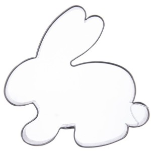 Wykrawacz do ciastek stalowy zajączek 6,5 cm