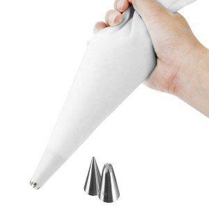 Rękaw cukierniczy i tylki silikonowy 30 cm 3 el.