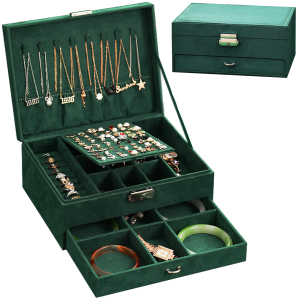 SZKATUŁKA NA BIŻUTERIĘ SZMARAGDOWA SB7