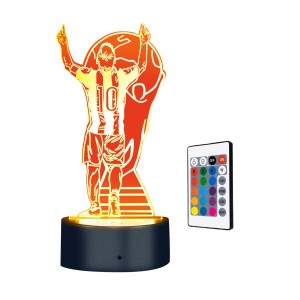 LAMPKA NOCNA 3D LIONEL MESSI HY-01-CHAMPION