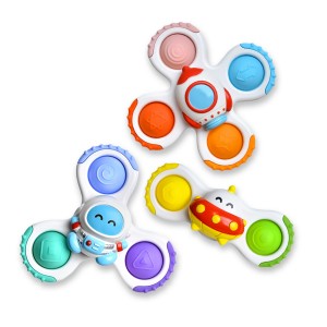 3x FIDGET SPINNER Z PRZYSSAWKĄ YB11605