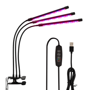 LAMPA DO ROŚLIN 3 GŁOWY PLANT GROWTH LIGHT SUPPLEMENT LAMP 3