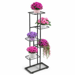KWIETNIK STOJĄCY METALOWY LOFT CRAFT STOJAK NA KWIATY ROŚLINY PÓŁKI WYSOKI